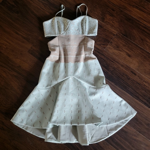 Jonathan Simkhai Side Cut-out Fit & Flare‎ High Low Sexy Dress Size 2